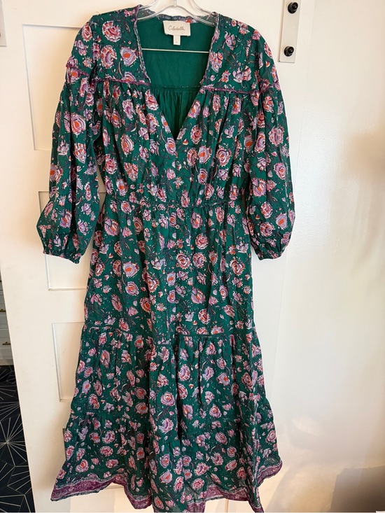Cleobella Dresses & Skirts - Cleobella Green Floral Midi Dress
